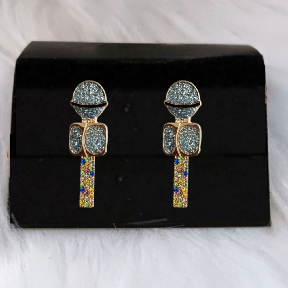 "Drop The Mic" Earrings BRAND NEW WITH TAGS